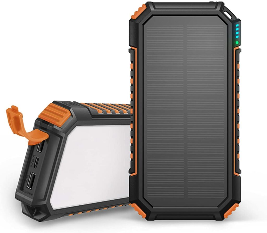Batterie externe solaire Dynamo - Camping et Bivouac