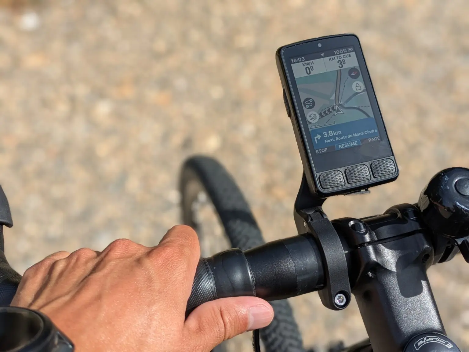 Wahoo ELEMNT Roam 3, photographié pendant notre test