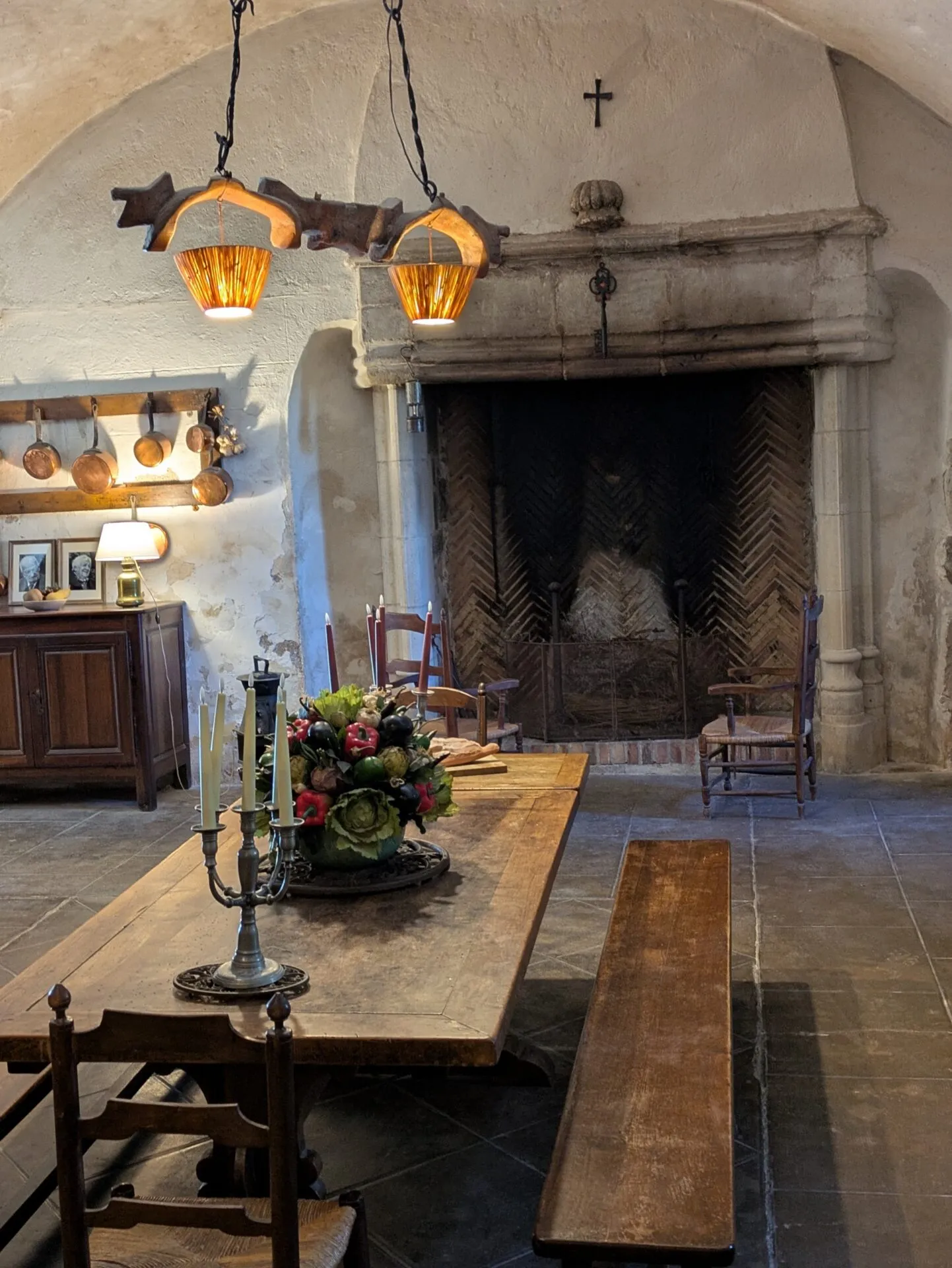 La cuisine ancienne du château de Cénevières
