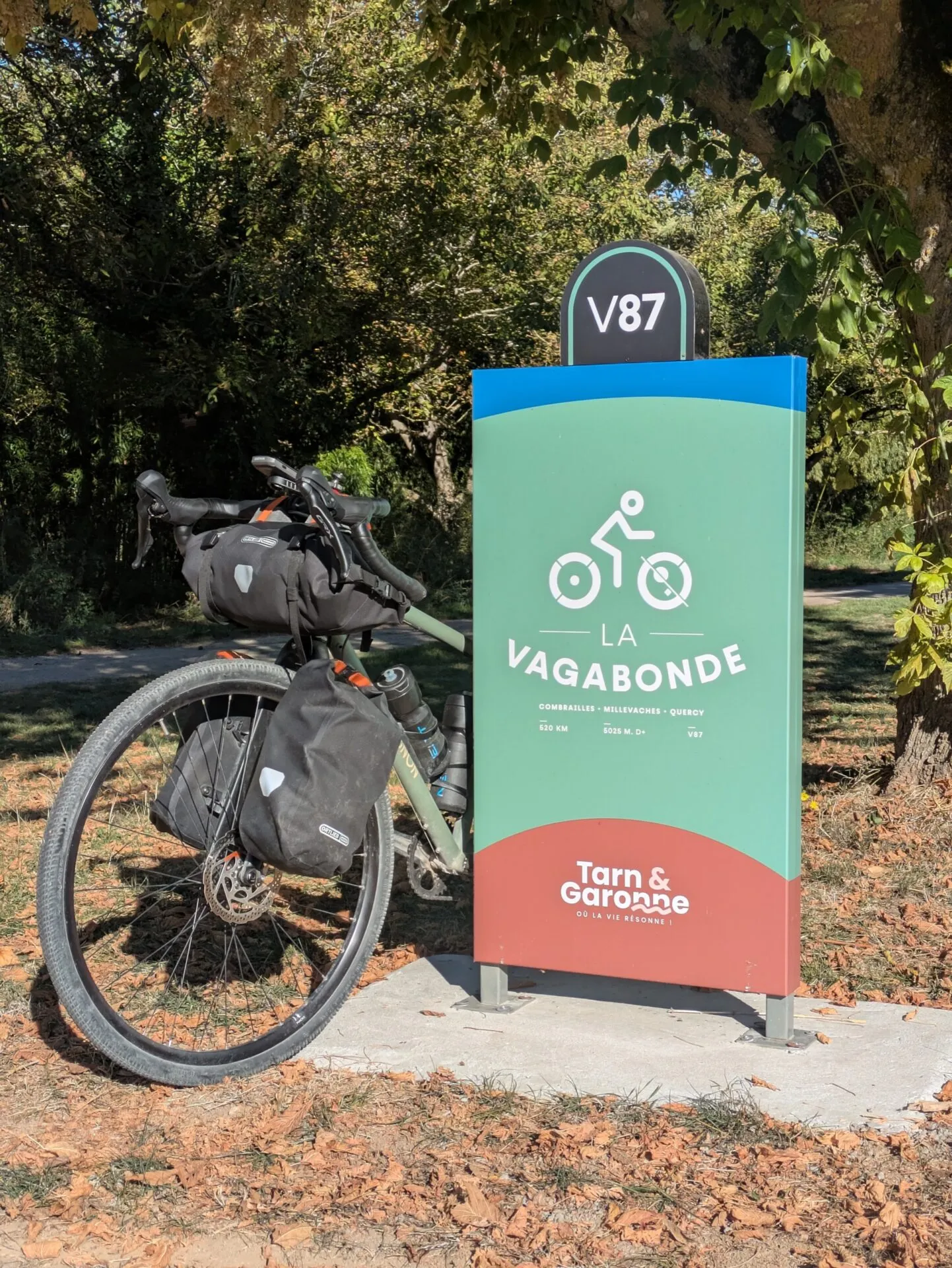 Totem de la Vagabonde V87 en Tarn-et-Garonne